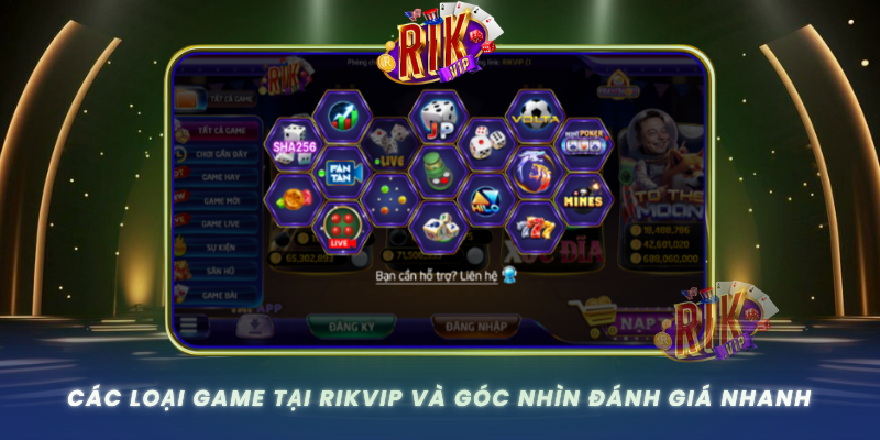 Cac Loai Game Tai Rikvip Va Goc Nhin Danh Gia Nhanh