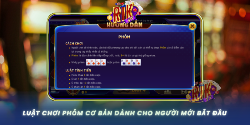 Luat Choi Phom Co Ban Danh Cho Nguoi Moi Bat Dau